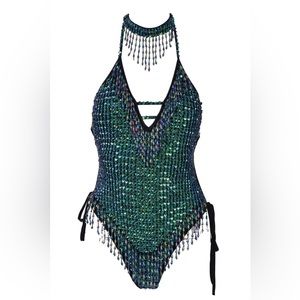 Sequin-Embroidered BodySuit from thelumishop